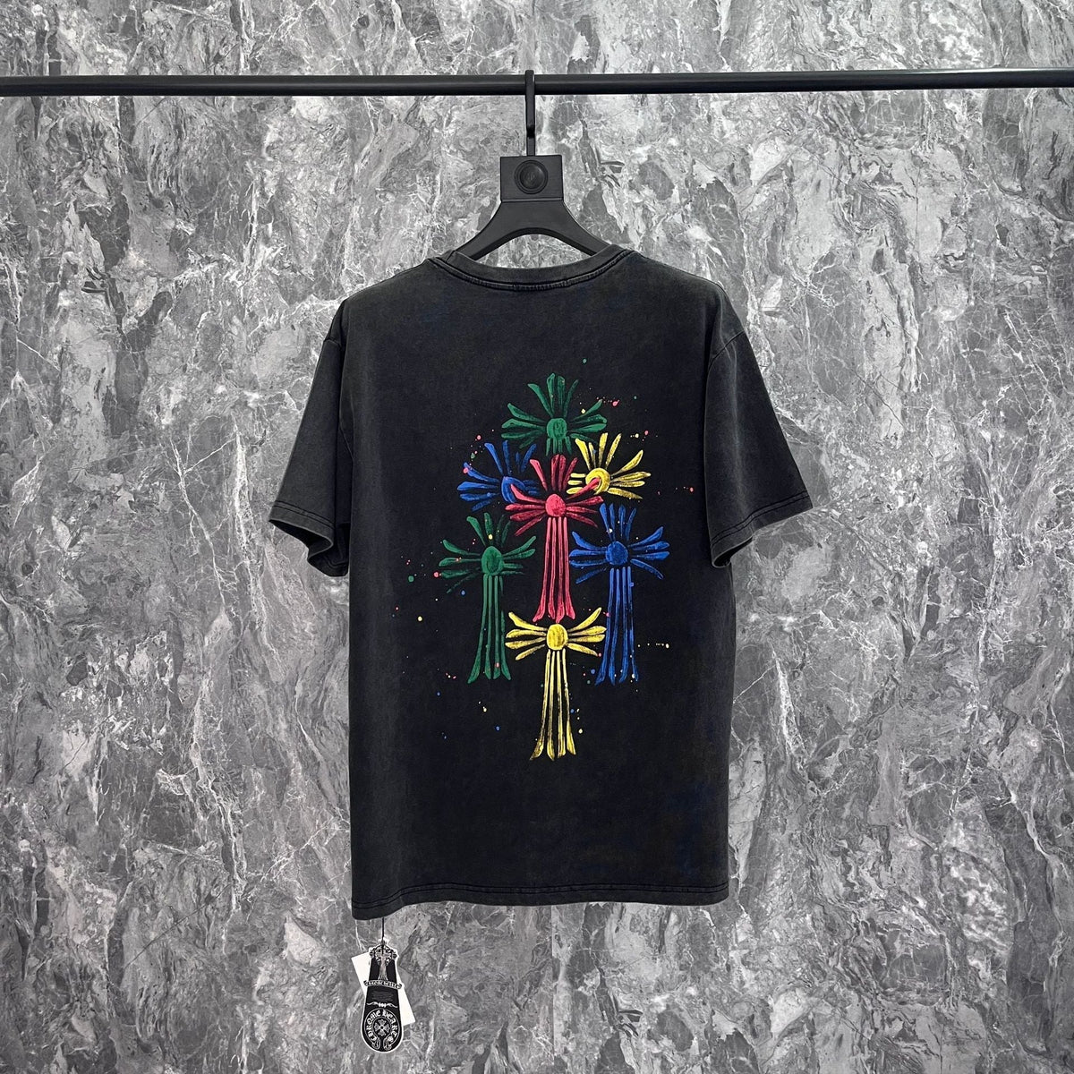Chrome Heart T Shirts Croix Summer Trend Brand Short Sleeve Street
