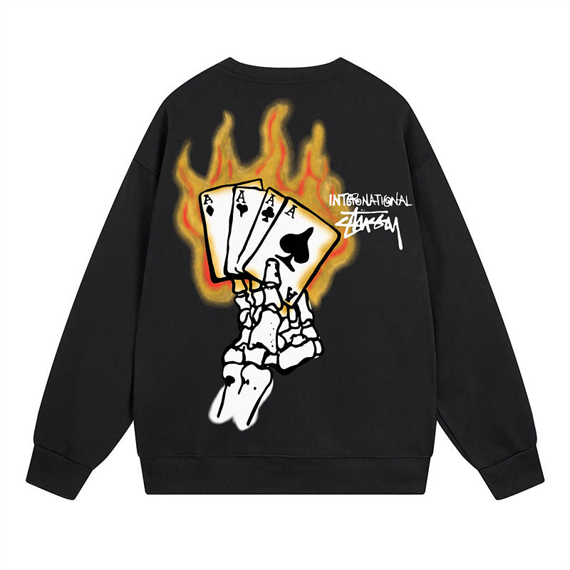 Stussy Sweatshirts Crew Neck Fleece Sweater